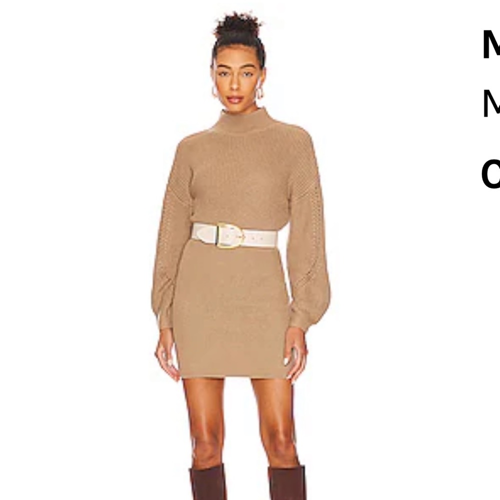 Majorelle sweater dress xs brown